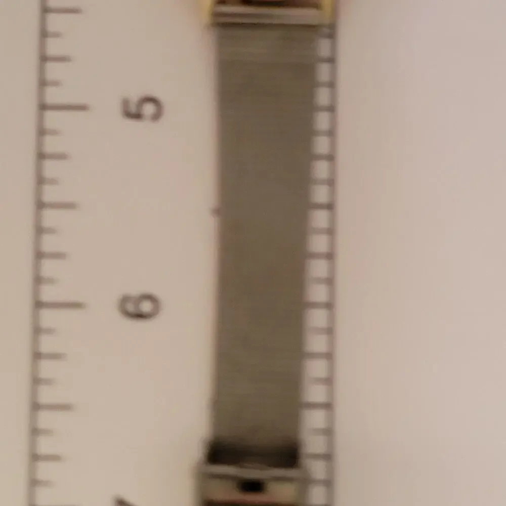 Skagen Womens Watch Silver Dial Gold Case Silver Mesh Bracelet Date 165GS